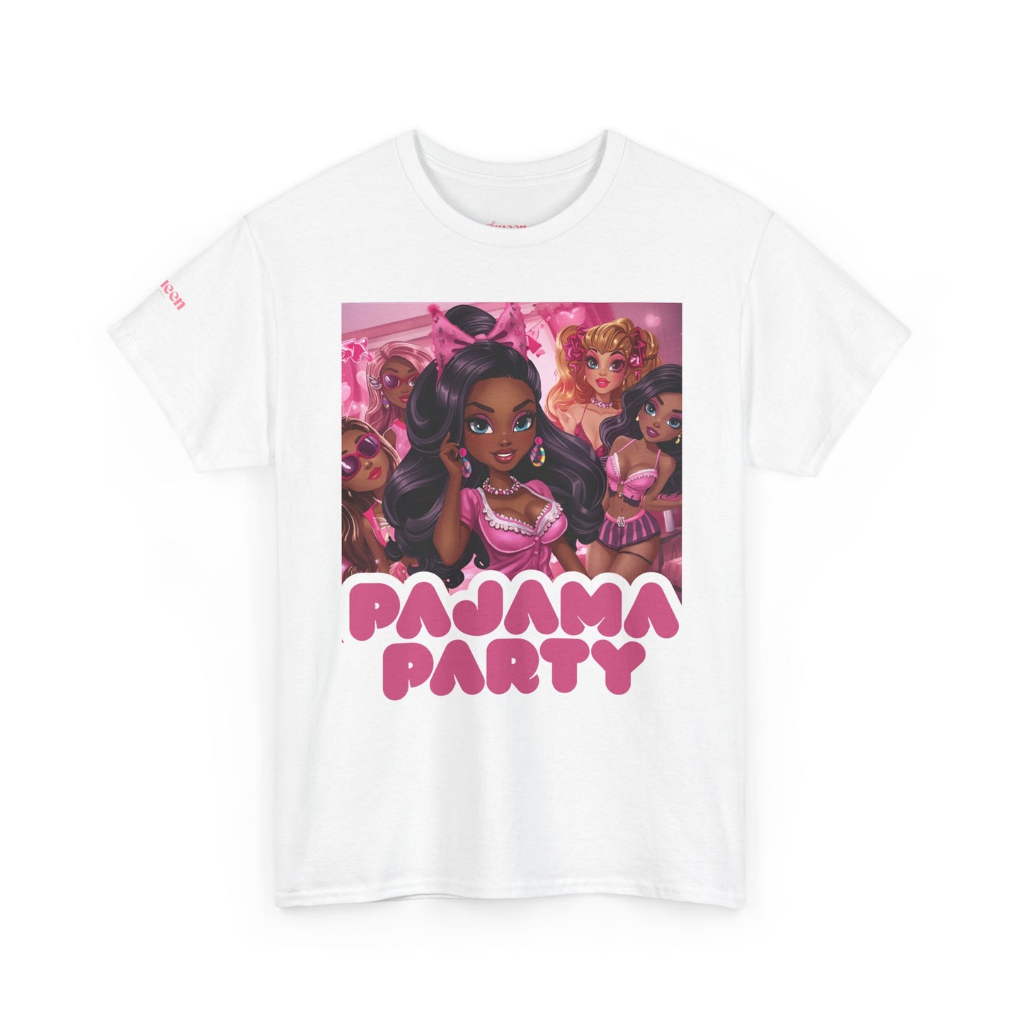 Pajama Party T‑Shirt — Cute Pink Sleepover Graphic Tee