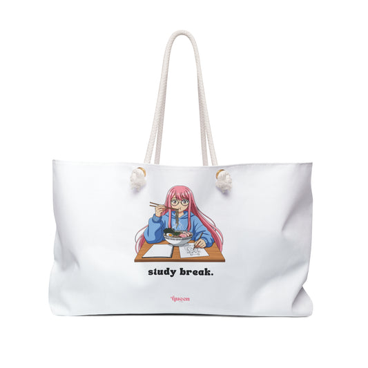 Study Break Weekender Bag — Anime Girl Noodle Tote for Students & Travelers