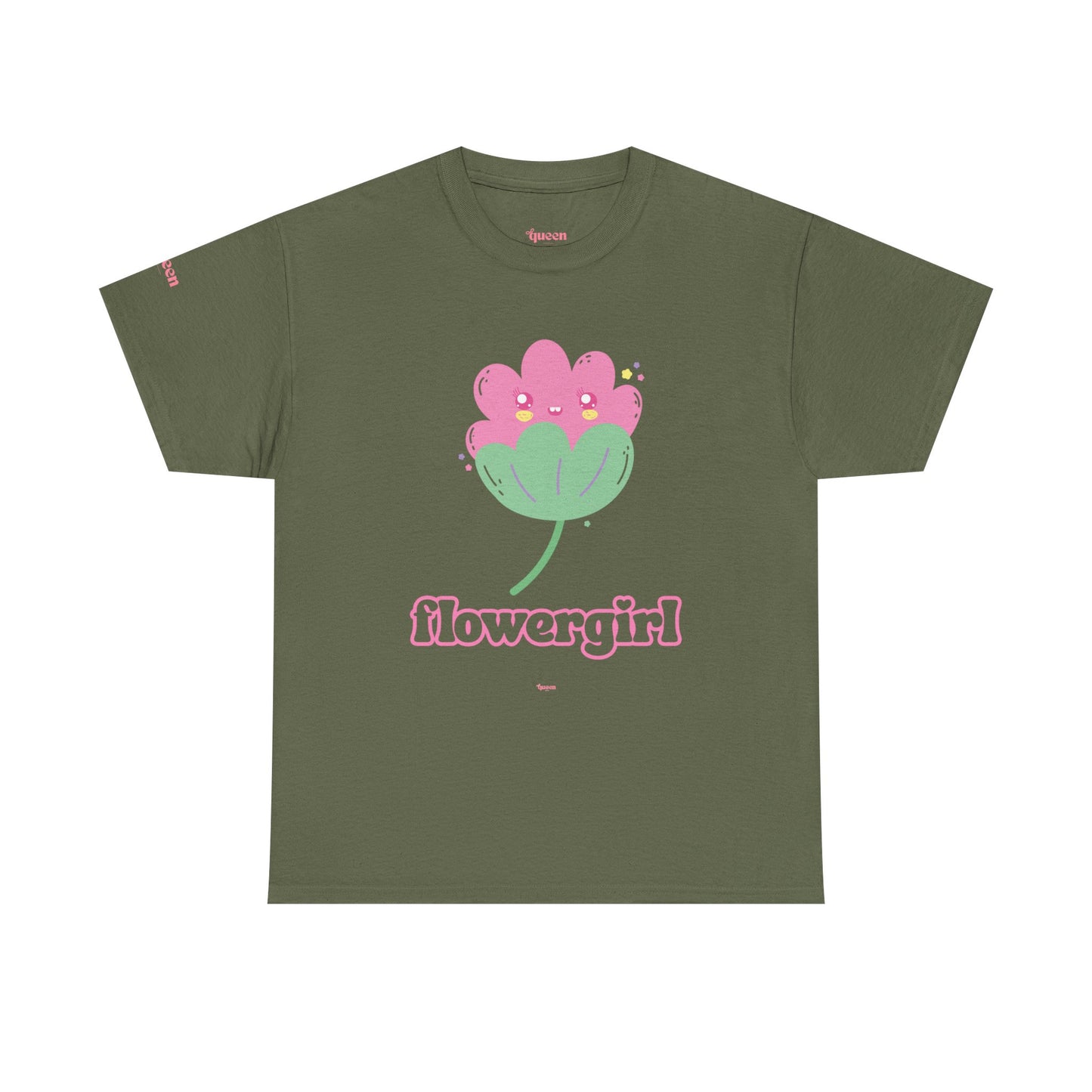 Flowergirl T-Shirt — Cute Pink Floral Graphic Tee