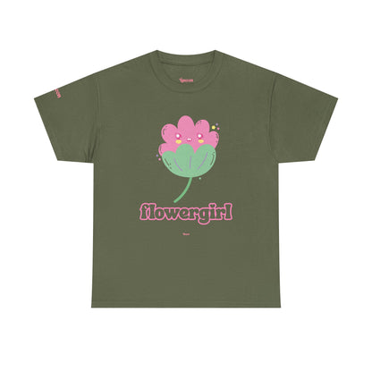 Flowergirl T-Shirt — Cute Pink Floral Graphic Tee