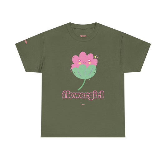 Flowergirl T-Shirt — Cute Pink Floral Graphic Tee