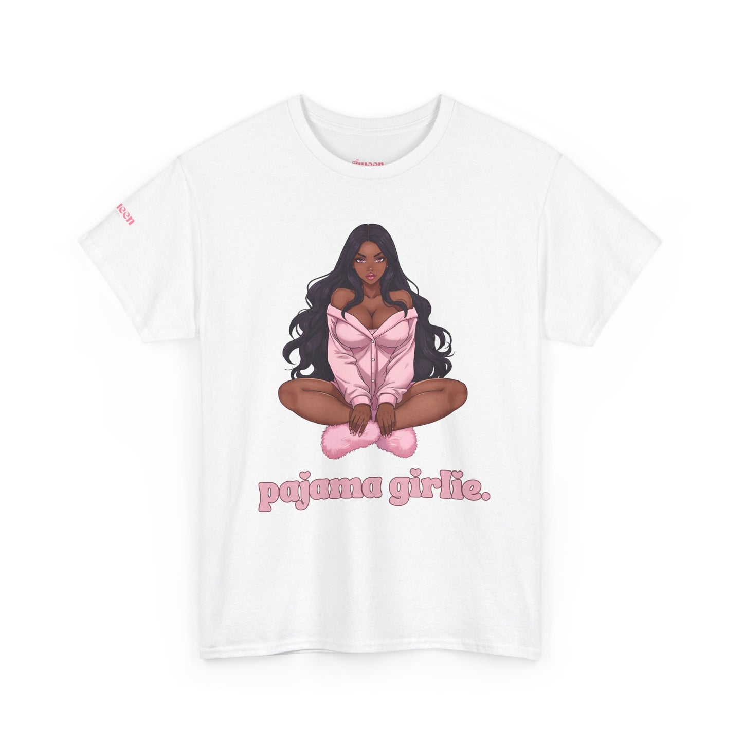Pajama Girlie Tee — Cute Pink Loungewear Graphic T-Shirt