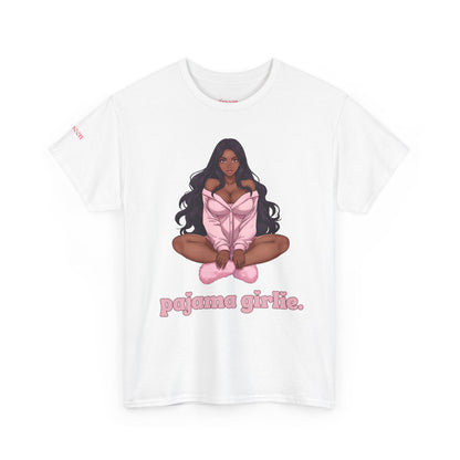 Pajama Girlie Tee — Cute Pink Loungewear Graphic T-Shirt