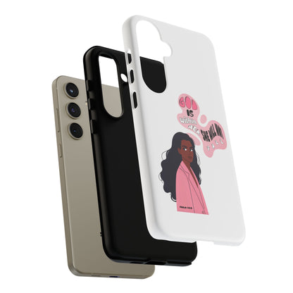Phone Case — 'God is Within Her, She Will Not Fail' Inspirational Illustrated Case