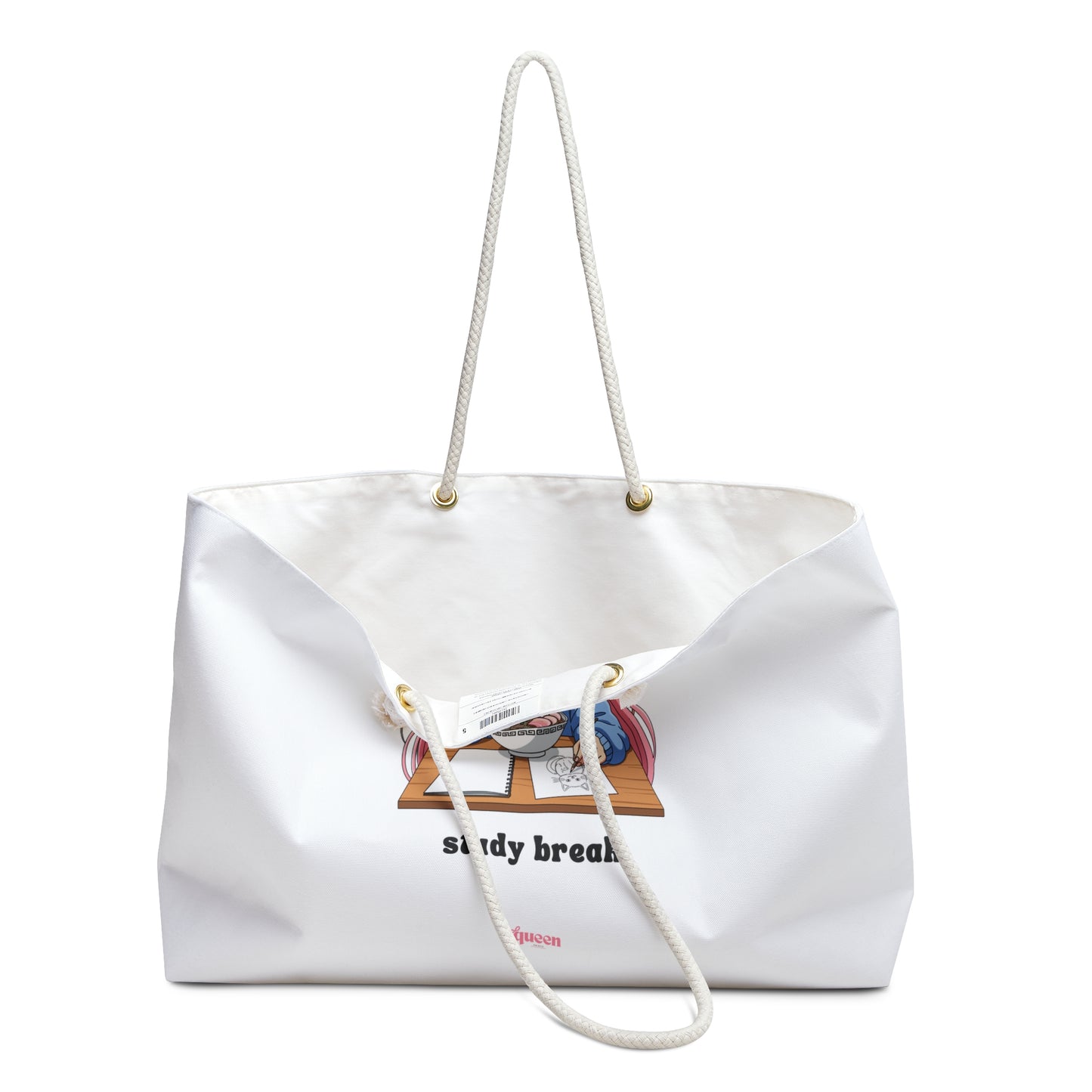 Study Break Weekender Bag — Anime Girl Noodle Tote for Students & Travelers