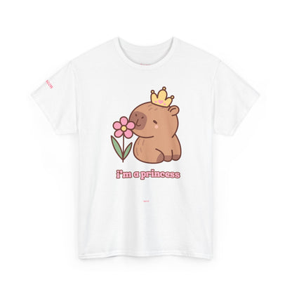 Princess Capybara Tee — "I’m a princess" Cute Animal Graphic Shirt
