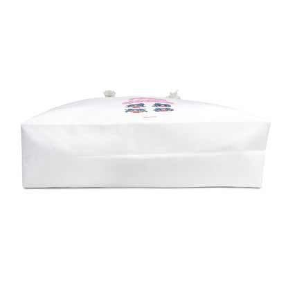 Weekender Bag — Cute 'Four Moods' Anime Faces Large Travel Tote