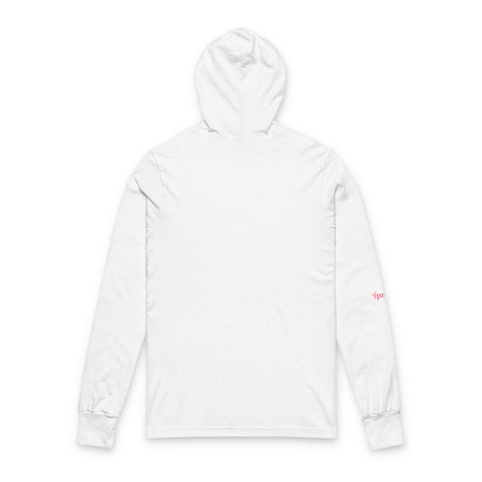 Lovergirl Hooded Long-Sleeve Tee — Cute Romantic Graphic Top