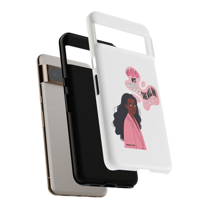 Phone Case — 'God is Within Her, She Will Not Fail' Inspirational Illustrated Case