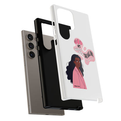 Phone Case — 'God is Within Her, She Will Not Fail' Inspirational Illustrated Case