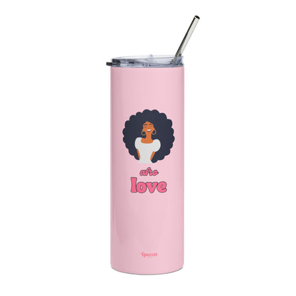 Pink 'She is Love' 20oz Stainless Tumbler