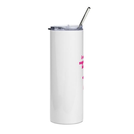 20oz Tumbler — "I Smell Like Sugarplums & Fairy Dust" Pink Perfume Design
