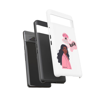 Phone Case — 'God is Within Her, She Will Not Fail' Inspirational Illustrated Case
