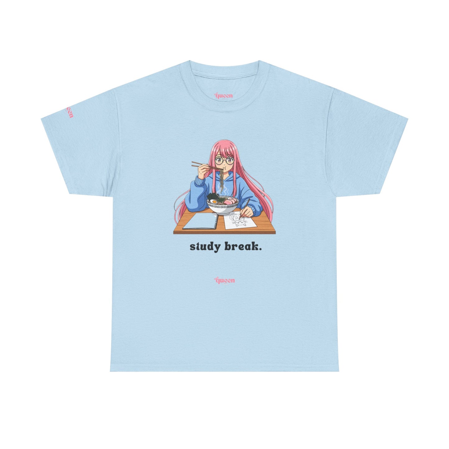 Study Break Tee — Cute Anime Girl Graphic Shirt