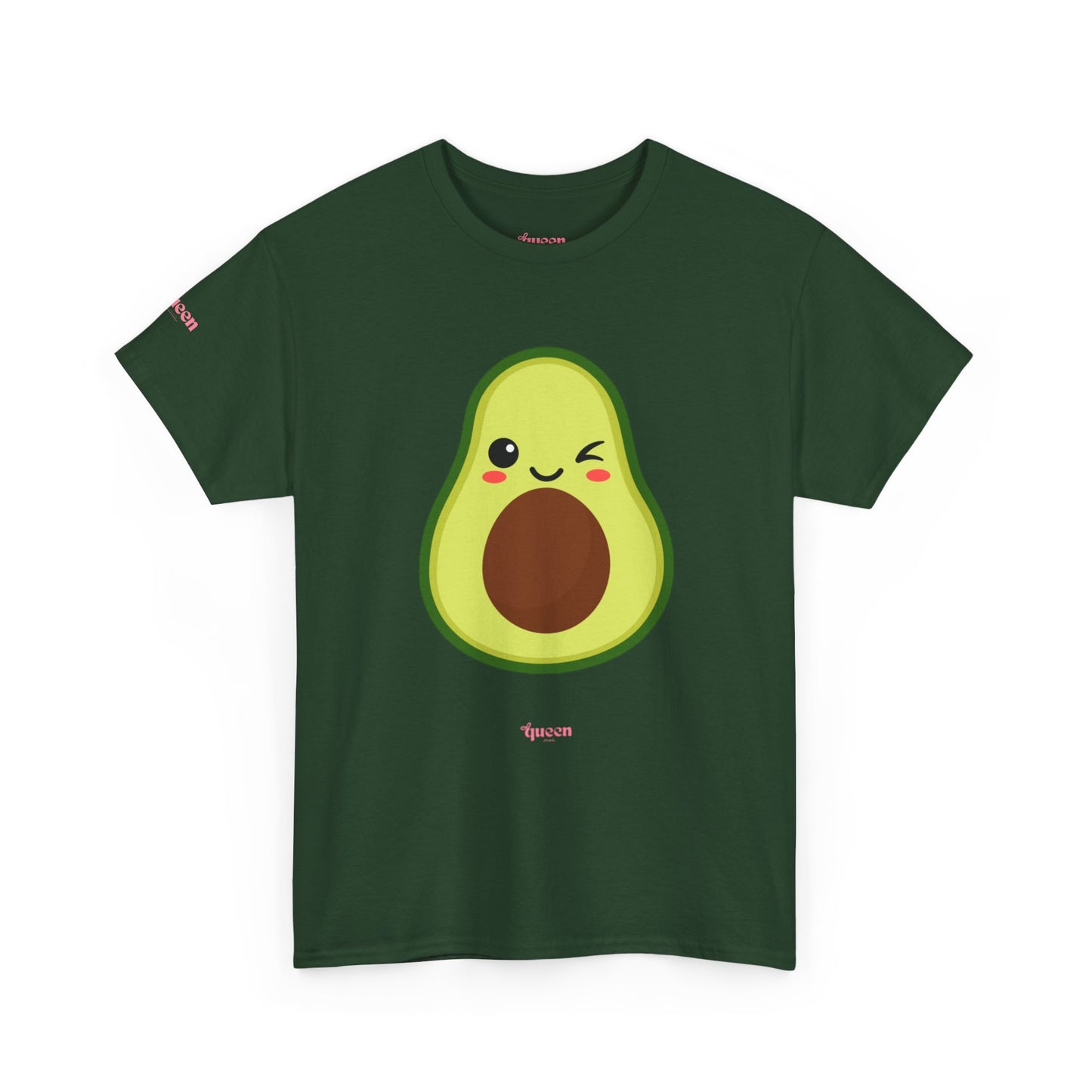 Cute Winking Avocado T-Shirt — Kawaii Fruit Graphic Tee