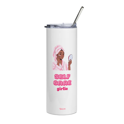Soft Girl Self Care Tumbler — 20oz Stainless Steel