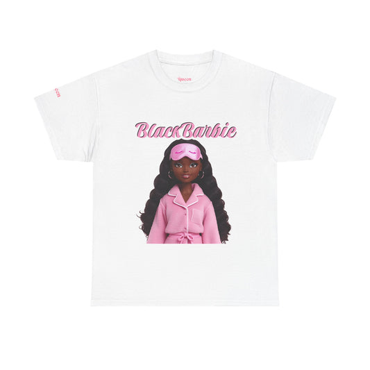 Black Barbie Graphic Tee — BlackBarbie Pink Sleepwear Doll Design