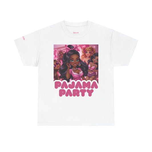 Pajama Party T‑Shirt — Cute Pink Sleepover Graphic Tee