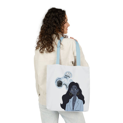 Illustrated Thought Bubble Canvas Tote (Faith Inspired)