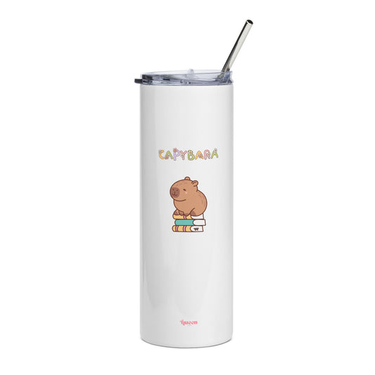 Capybara Cute Stack 20oz Stainless Tumbler — Cute Animal Coffee Tea Travel Cup